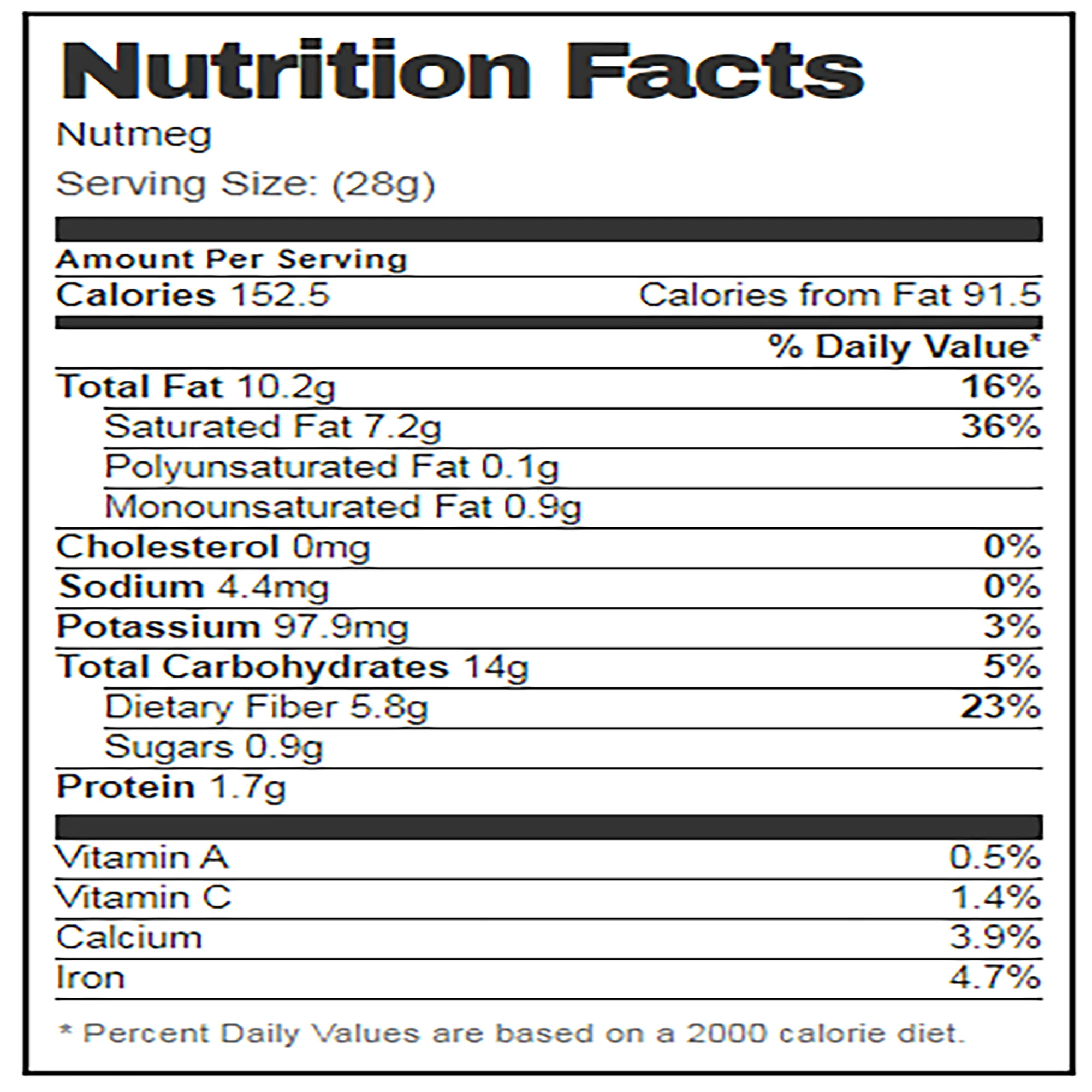 جوزة الطيب ناعمه - 75 جم