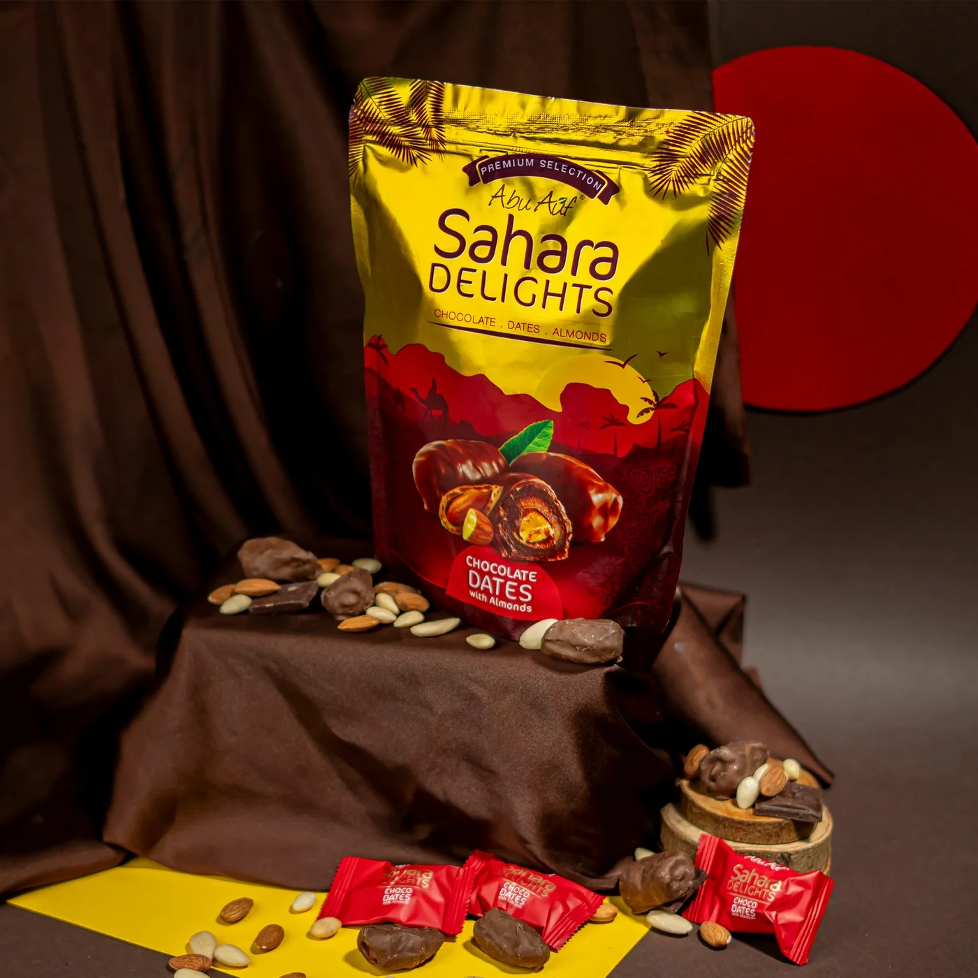 Sahara Dates Chocolate With Almonds - 300 gm