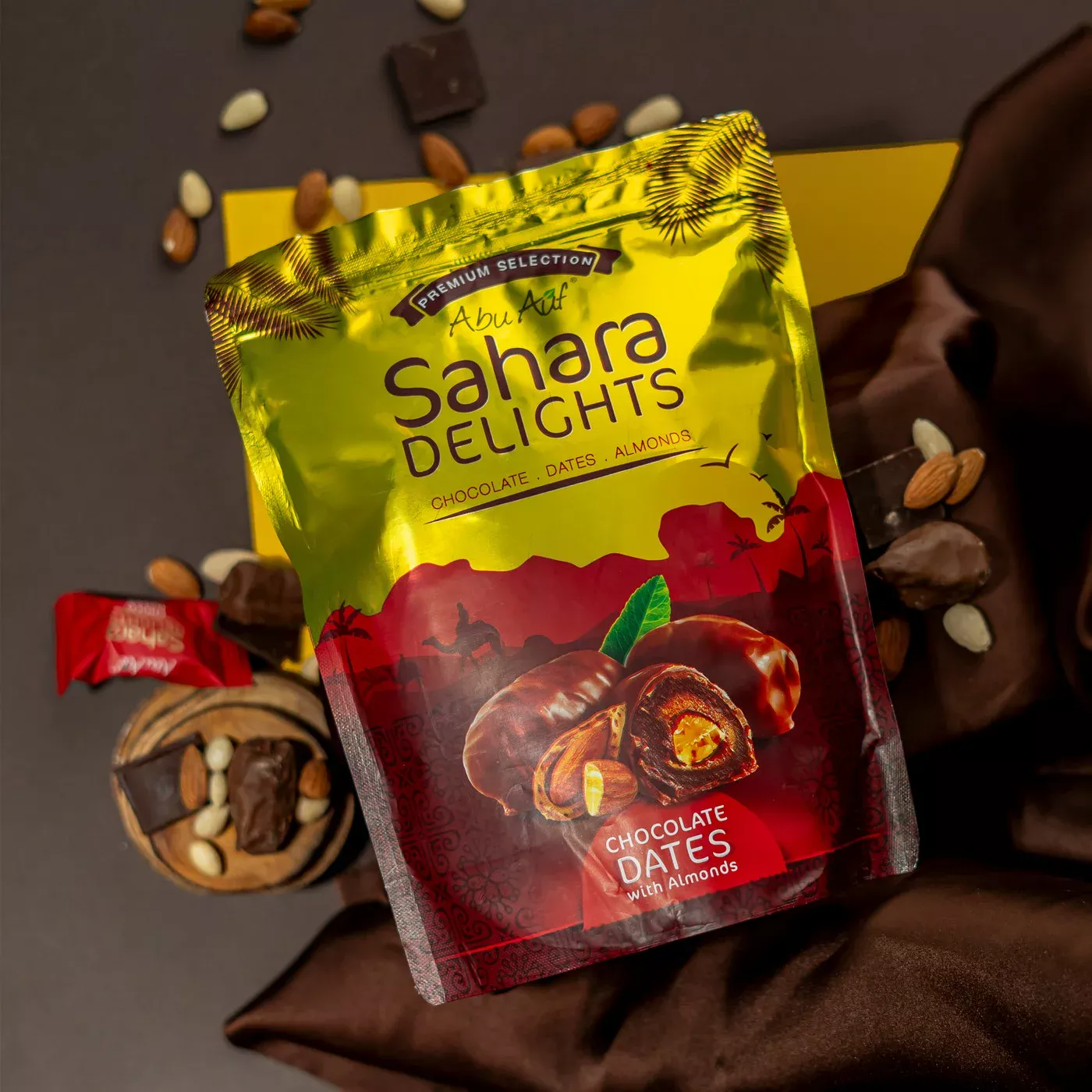 Sahara Dates Chocolate With Almonds - 300 gm