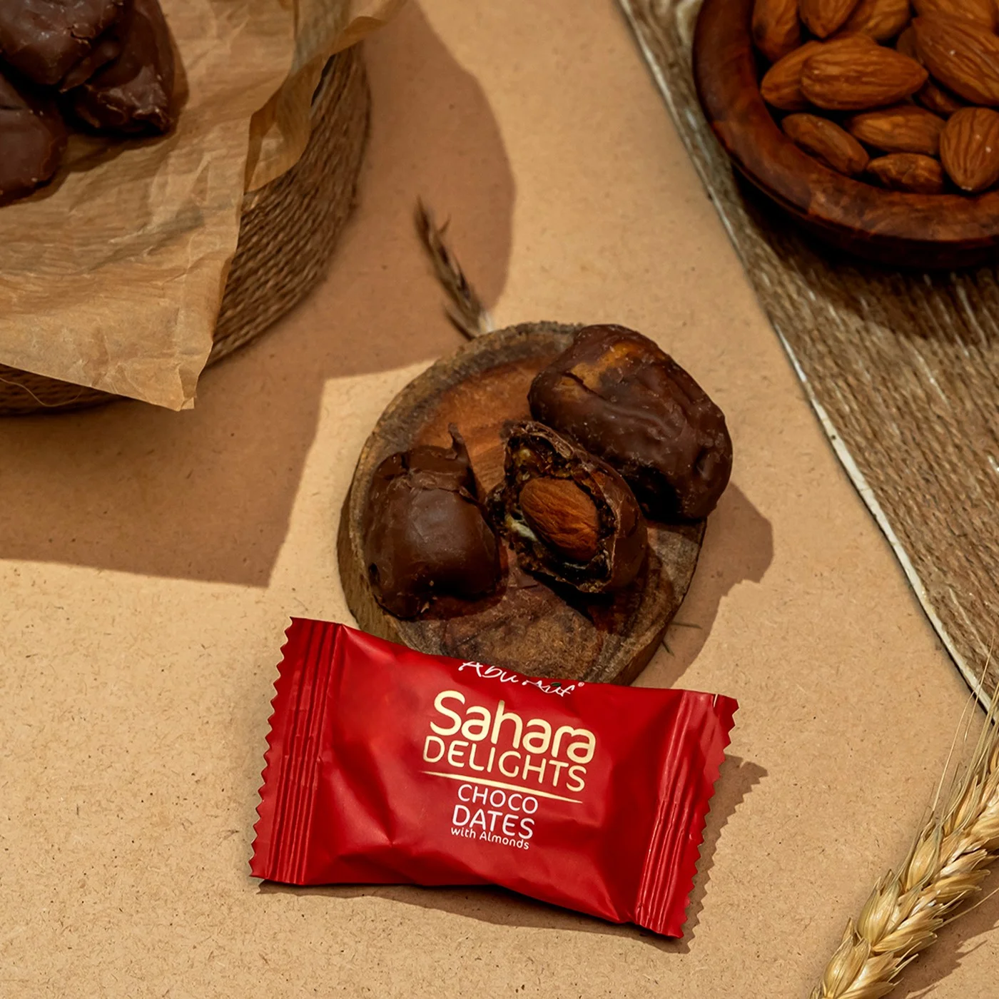 Sahara Dates Chocolate With Almonds - 300 gm