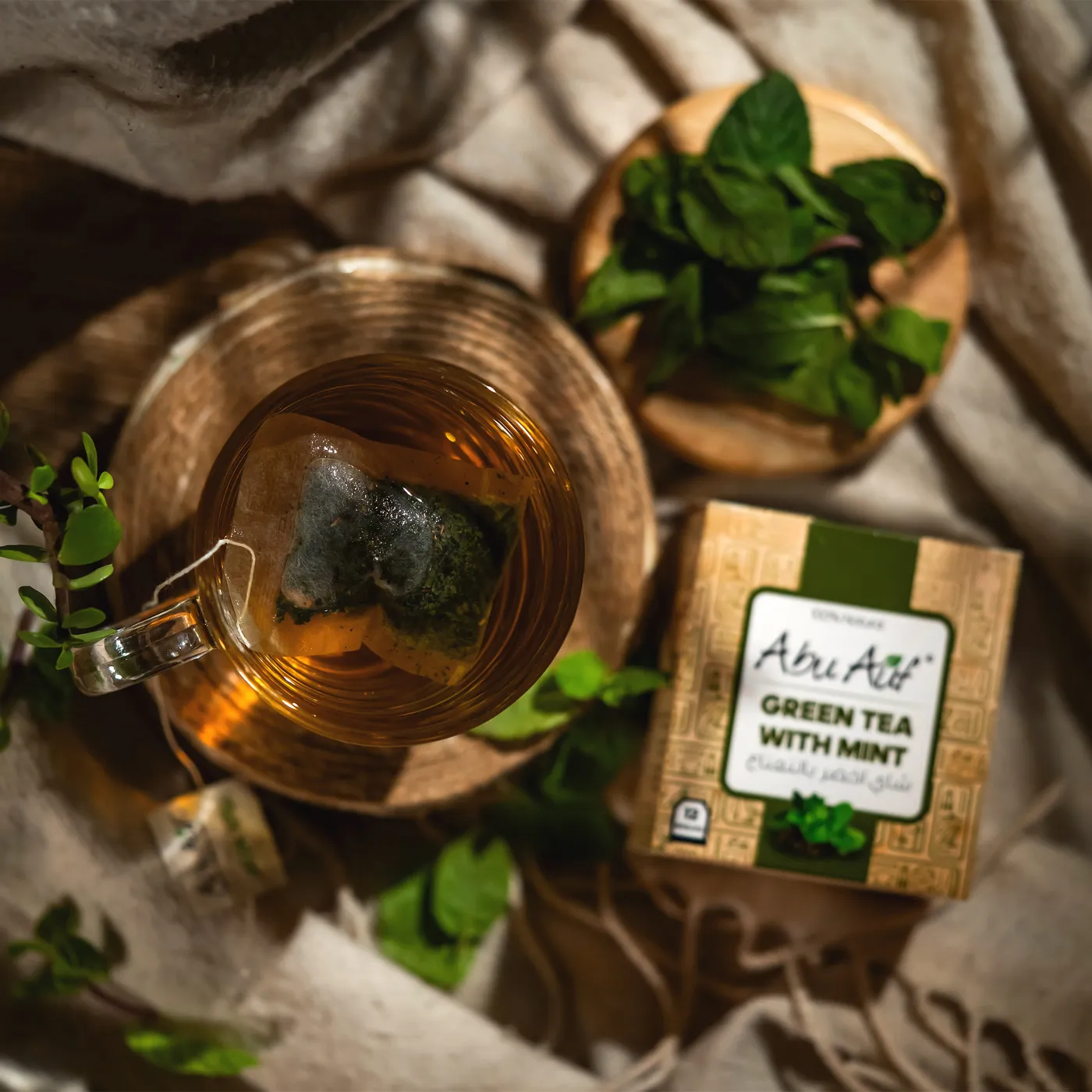 شاى اخضر بالنعناع - 12 باكيت