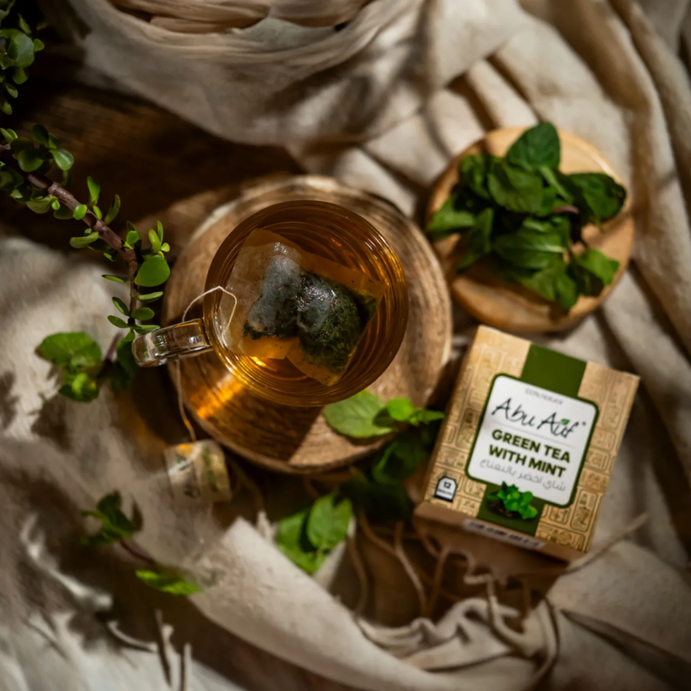 شاى اخضر بالنعناع - 12 باكيت