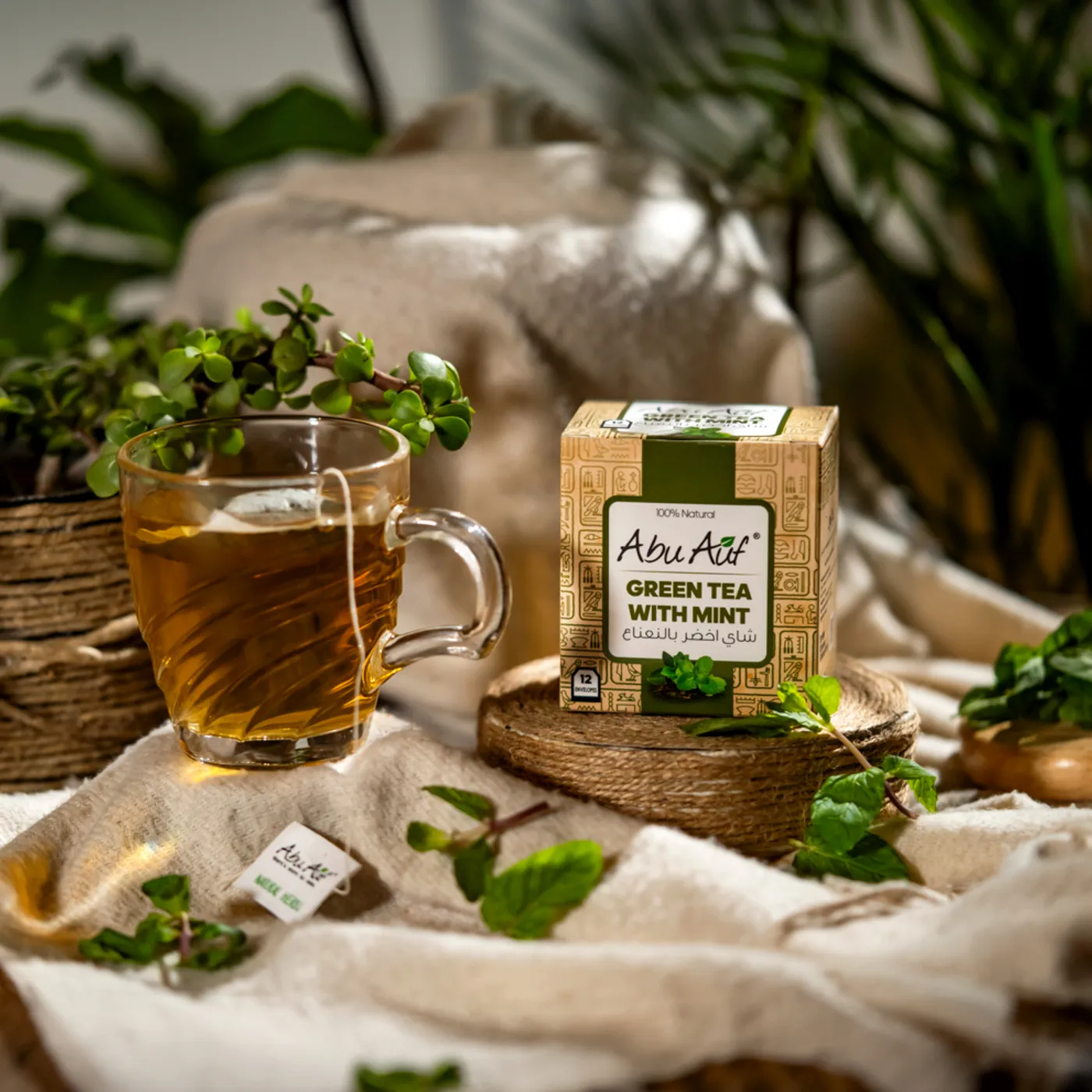 شاى اخضر بالنعناع - 12 باكيت