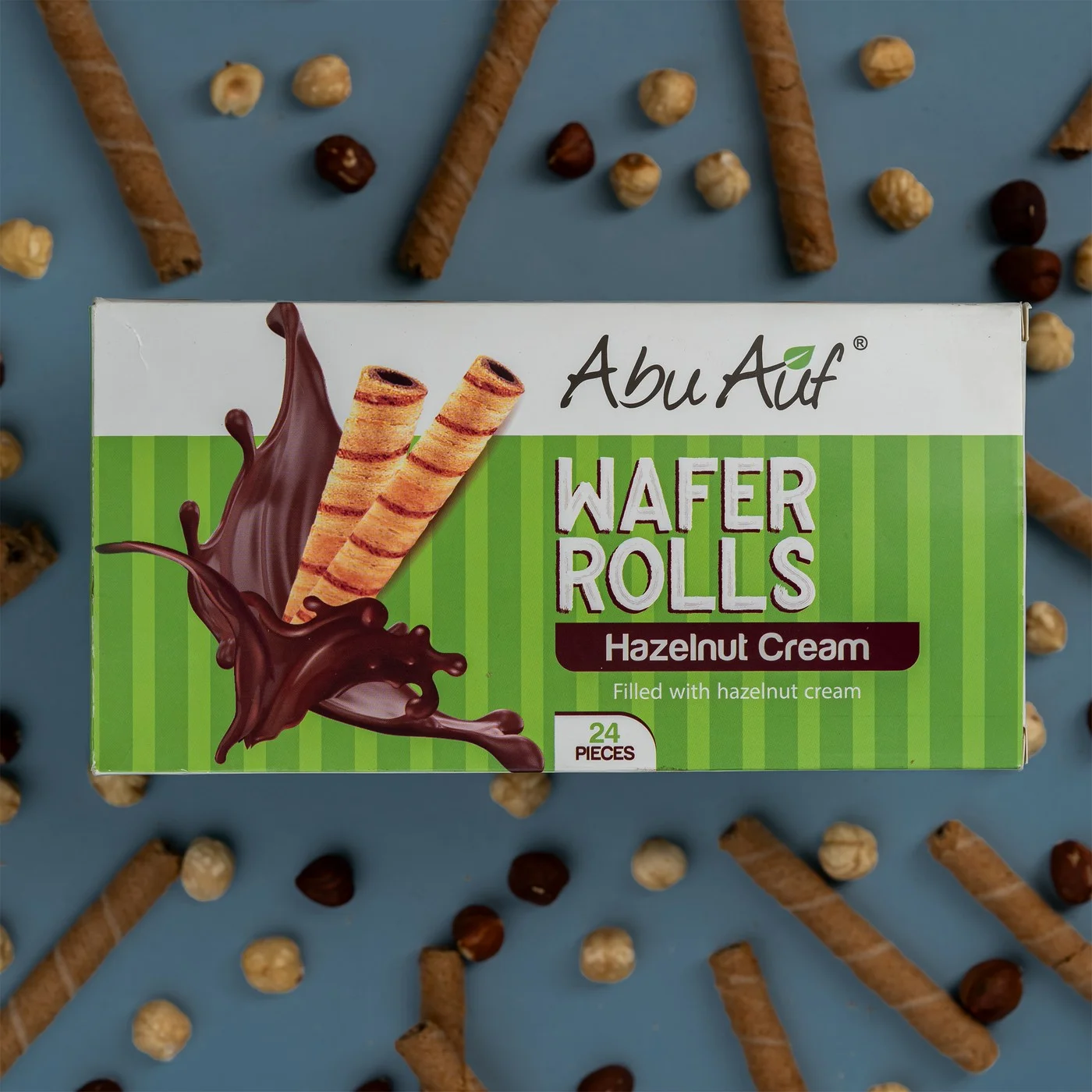 Wafer Rolls Hazelnut - 24 Pieces