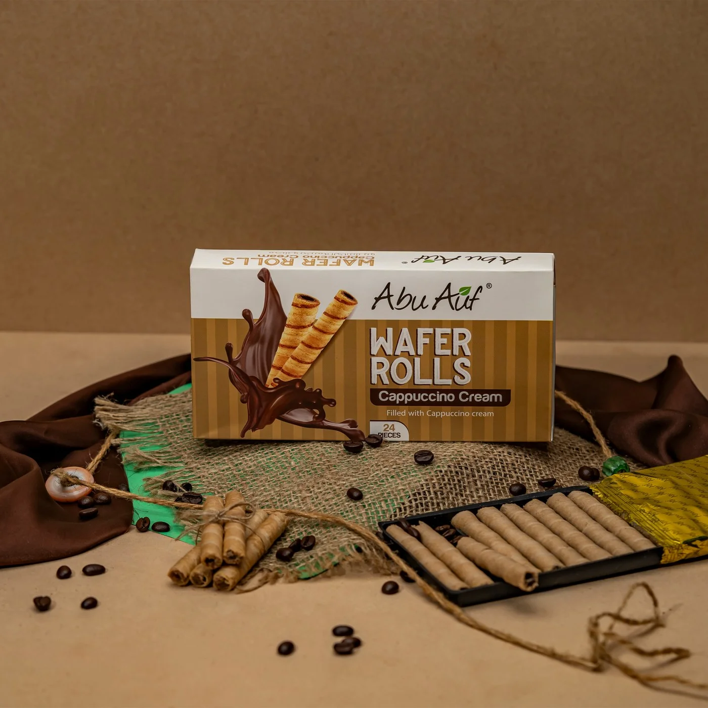 ويفر رولز كابيتشينو - 24 قطعة