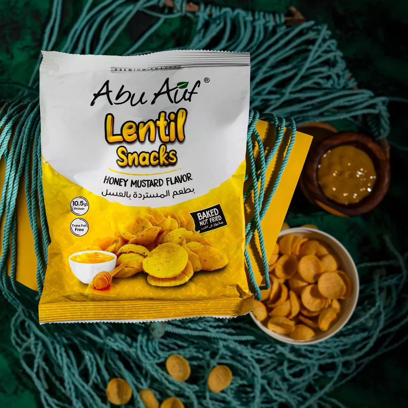 كيس سناكس عدس مسطردة بالعسل - 60 جرام