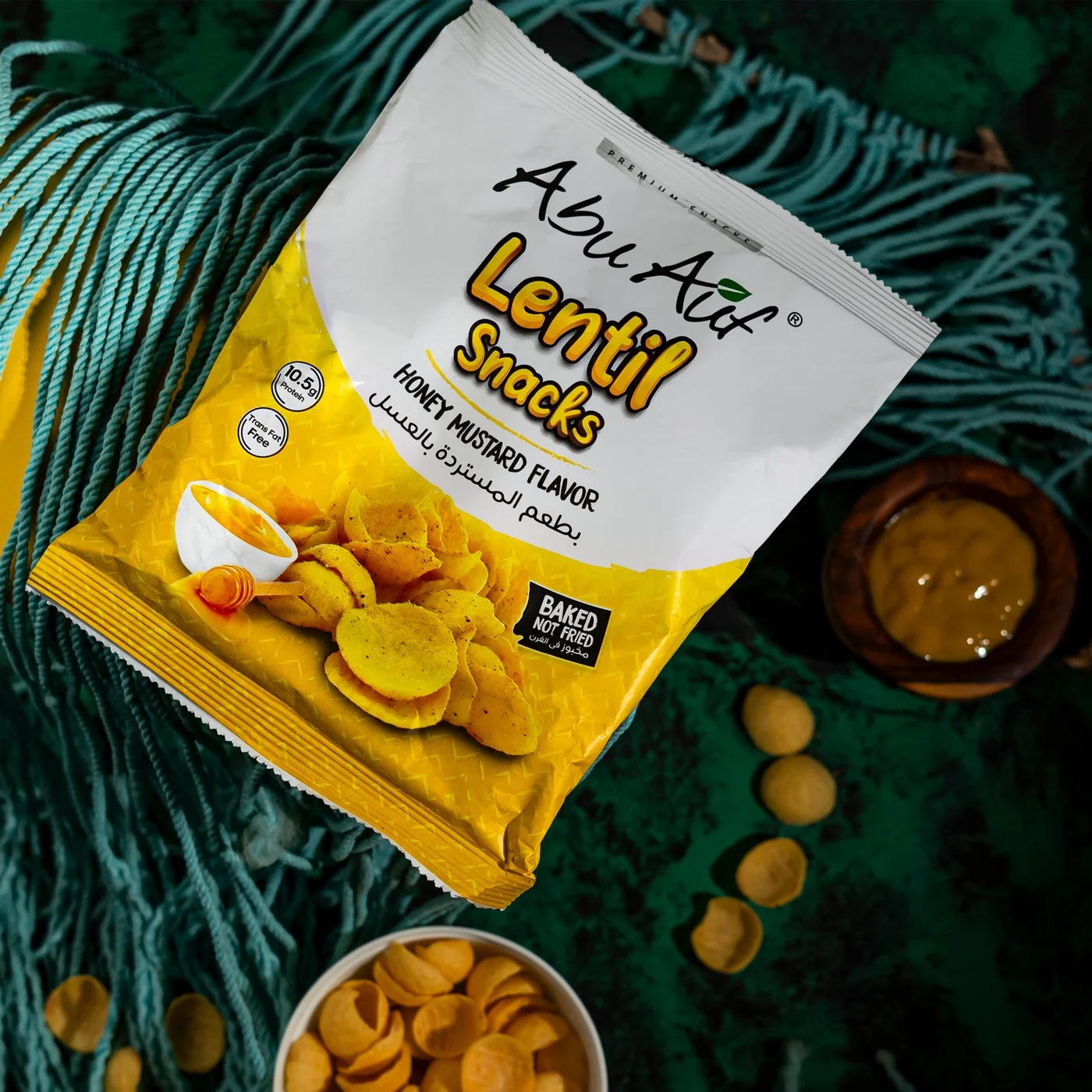 كيس سناكس عدس مسطردة بالعسل - 60 جرام