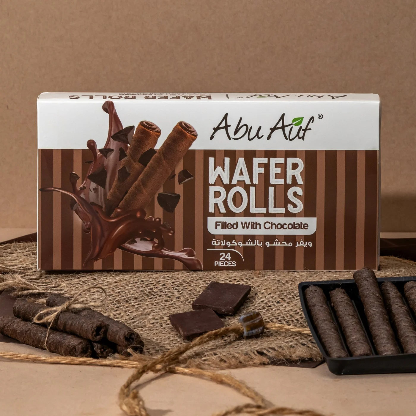 Waffer Rolls Chocolate - 24 Pieces