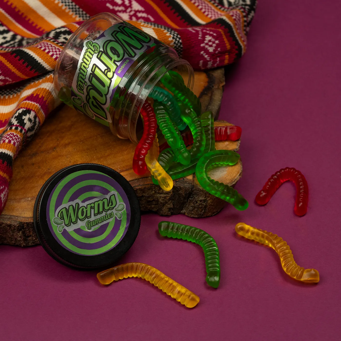 Jelly Worms Jar 150 gm