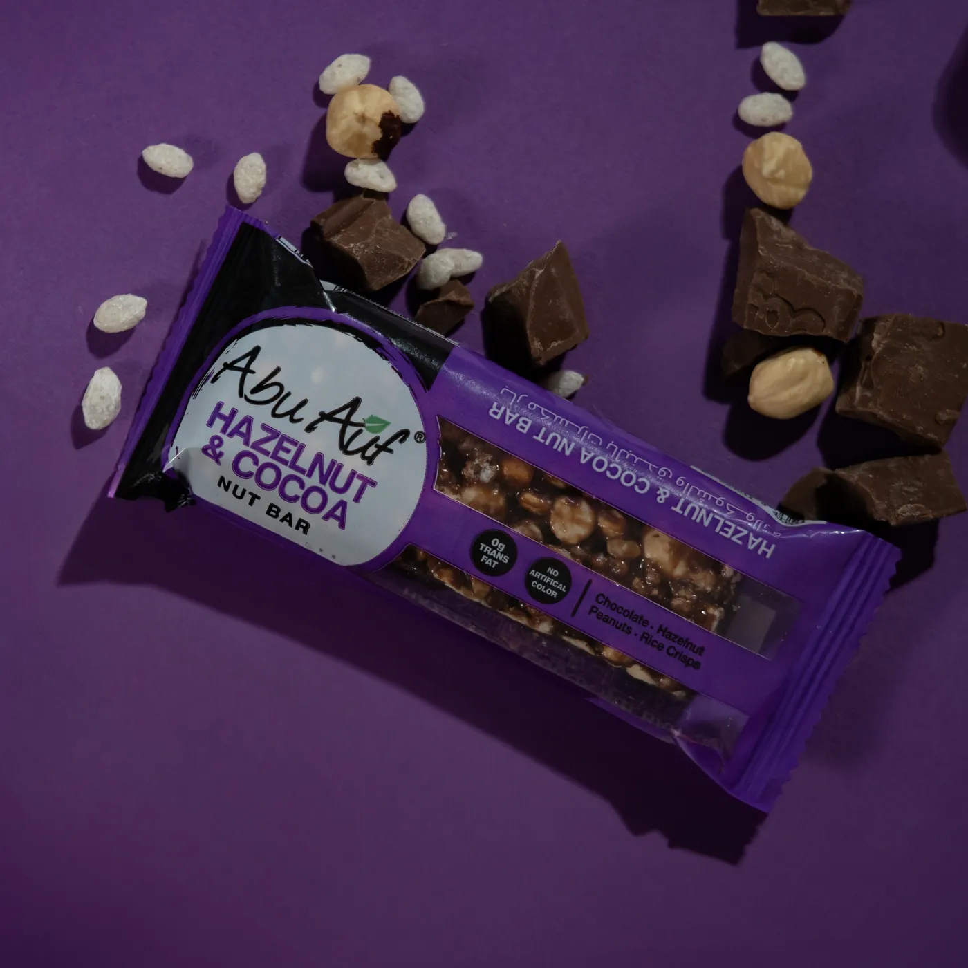 بار مكسرات بالبندق والشيكولاته - 40 جم