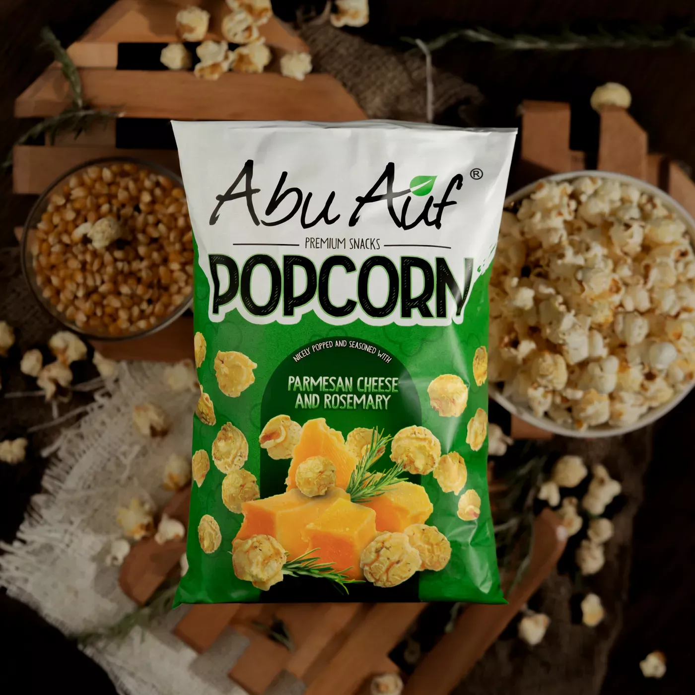 Popcorn Parmesan Cheese & Rosemary - 35g