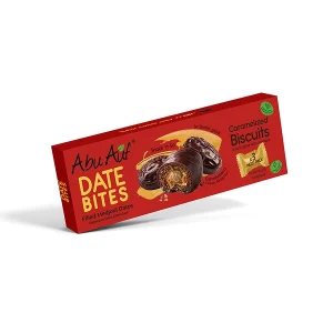 Medjool dates coated chocolate filled caramelized biscuits - 3 Pieces