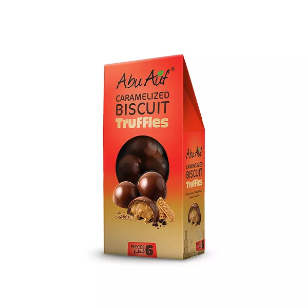 Chocolate Truffles with Caramelized biscuit cream - 6 Pieces